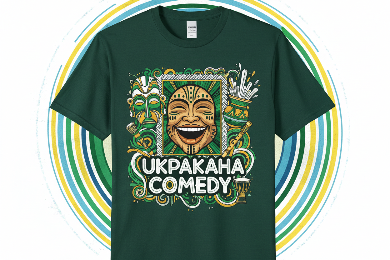 Ukpakaha Comedy Nigerian Art T-Shirt Design